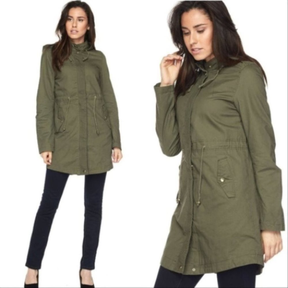 Olive Parka Jacket - Picture 3 of 4